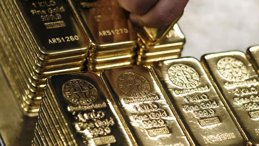 <p>Goldbarren in einer Edelmetallraffinerie in Mendrisio TI.</p>