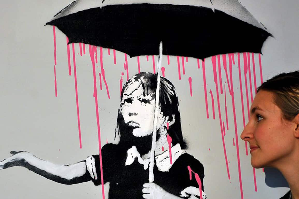 Graffiti Banksy Gesicht