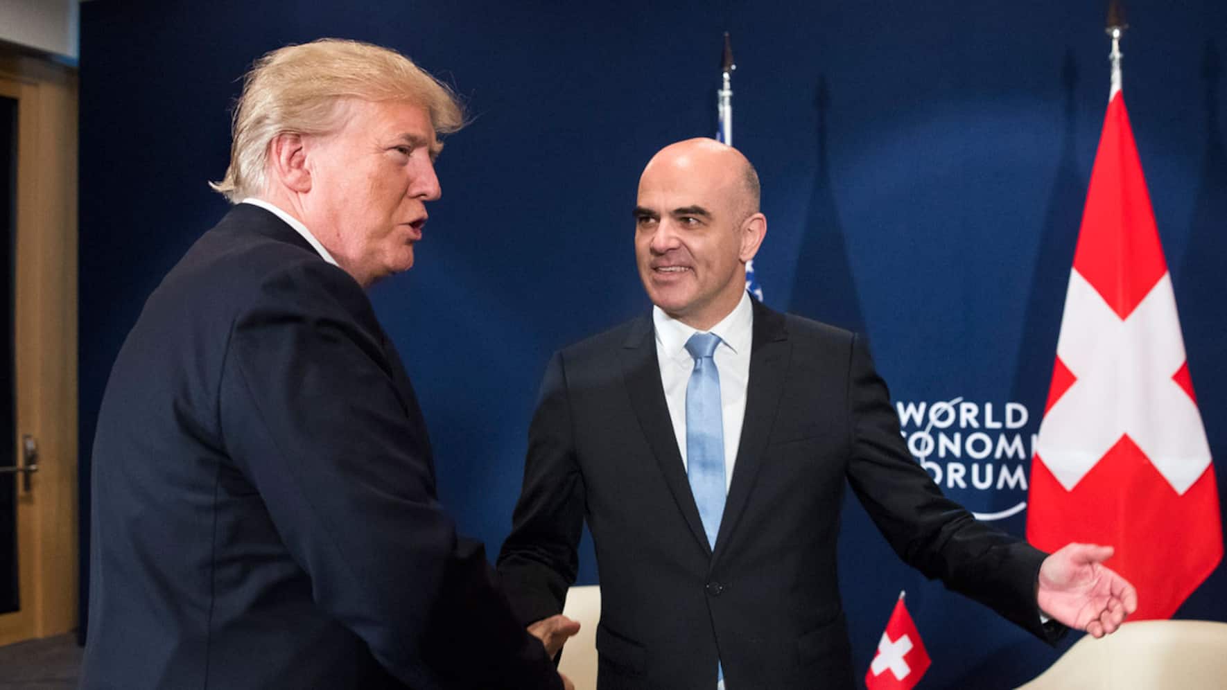 Donald Trump und Alain Berset