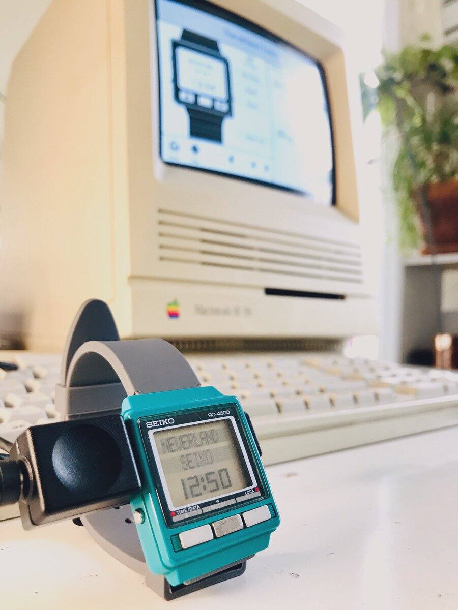 Wrist Mac Vorl ufer der Apple Watch von 1988 unter dem Hammer