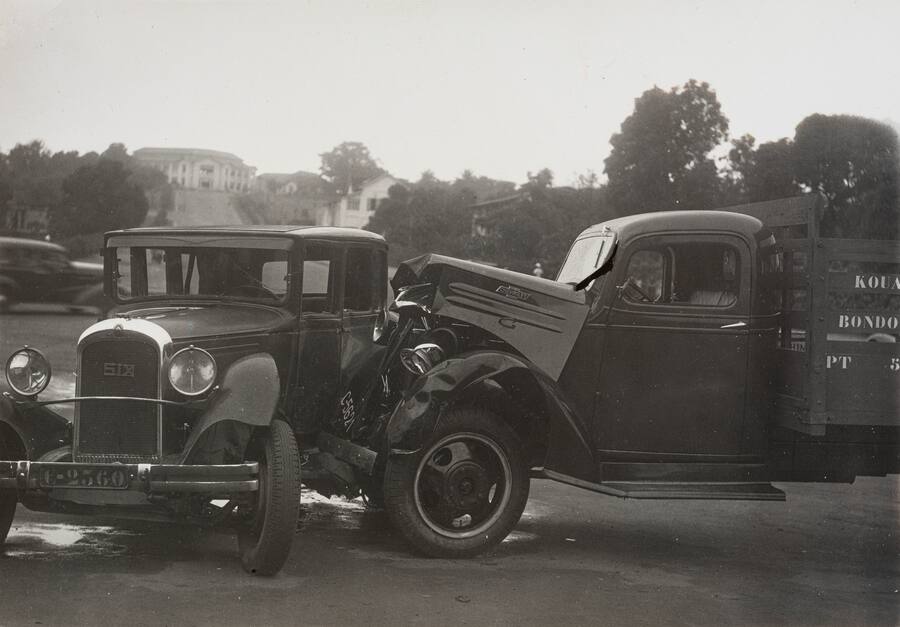 Autounfälle waren Anfang des 20. Jahrhunderts ein bemerkenswertes Ereignis.